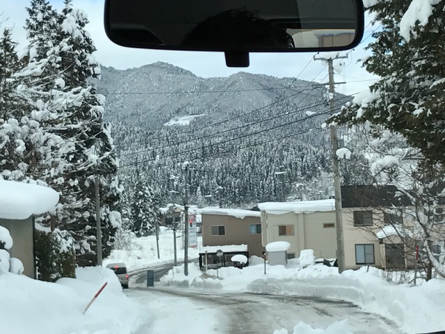 北海道の雪道