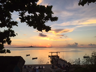 海辺の夕陽